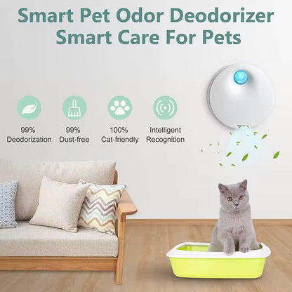 Smart Cat Litter Box Deodorizer – Automatic Odor Control for a Fresher Home